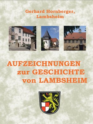 cover image of Aufzeichnungen zur Geschichte von Lambsheim
